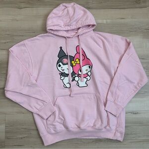 Sanrio Bioworld Kuromi My Melody Pink Hoodie Size Large